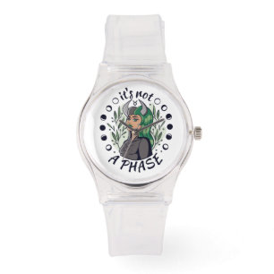 Gothic Girl Quote Art Watch