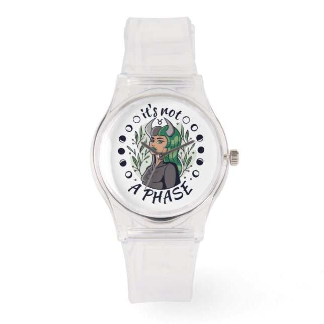 Gothic Girl Quote Art Watch (Front)
