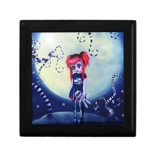 Gothic girl voodoo doll and creepy vines gift box