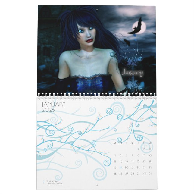 Gothic Girls 2010 Calendar (Jan 2026)