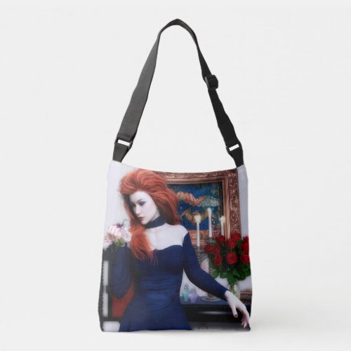 Gothic Girls A Private Conversation Fantasy Art Crossbody Bag