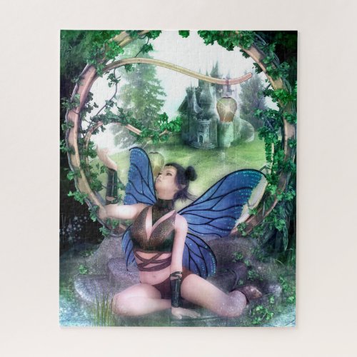 Gothic Girls Fairytale Dreams fantasy fairy artjp Jigsaw Puzzle