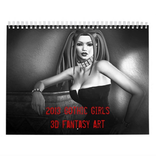 Gothic Girls Fantasy 2013 Calendar