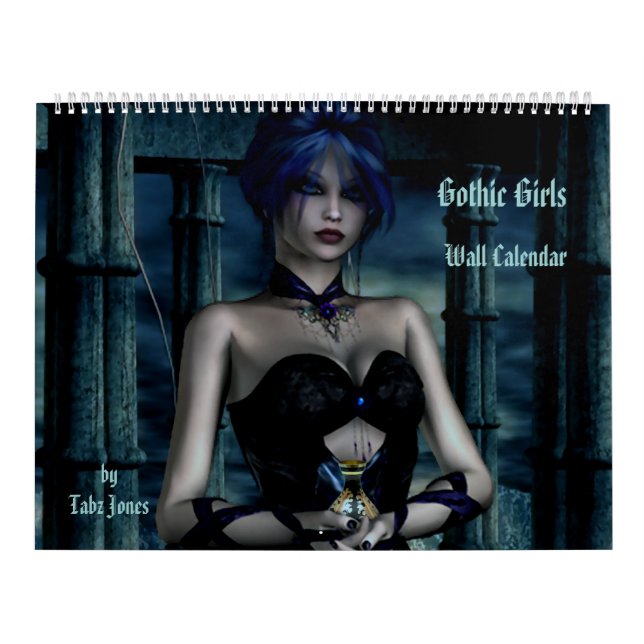 Gothic Girls Fantasy 3D Wall Calendar (Cover)