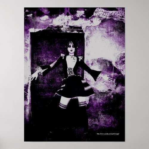 Gothic Girls Grunge Doll Poster