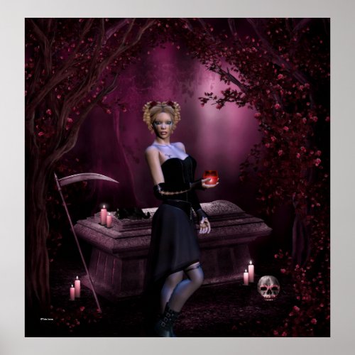 Gothic Girls The Soul Keeper Fantasy Art Poster