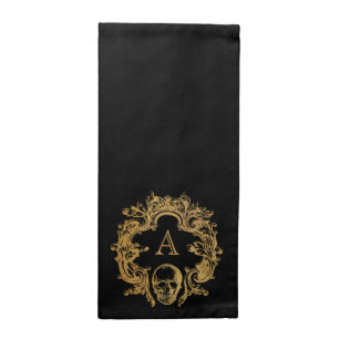 Gothic Glam Cloth Napkin Black
