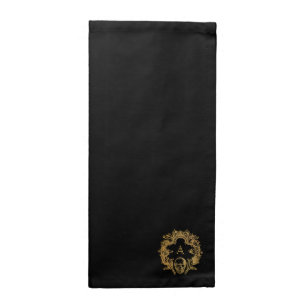 Gothic Glam Cloth Napkin Black (Corner)