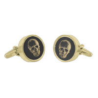 Gothic Glam | Cufflinks | Gold Skull