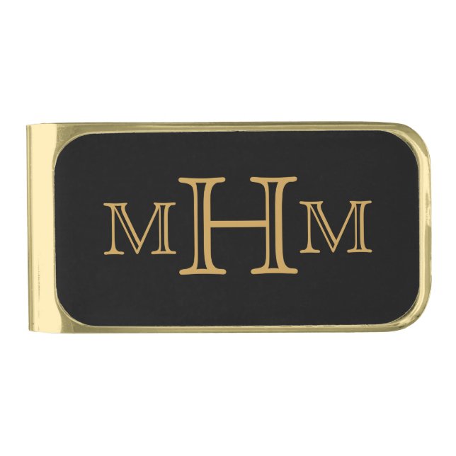 Gothic Glam | Money Clip | Monogram (Front)