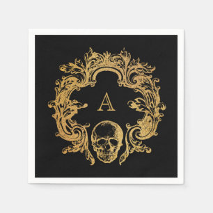 Gothic Glam Napkins Black