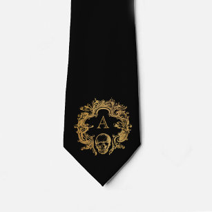 Gothic Glam   Neck Tie   Monogram   Black