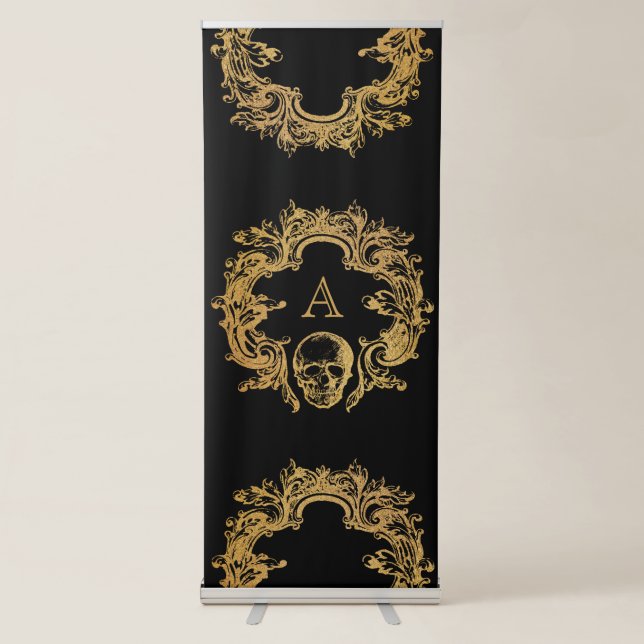 Gothic Glam | Pop-up Banner | Black (Front)