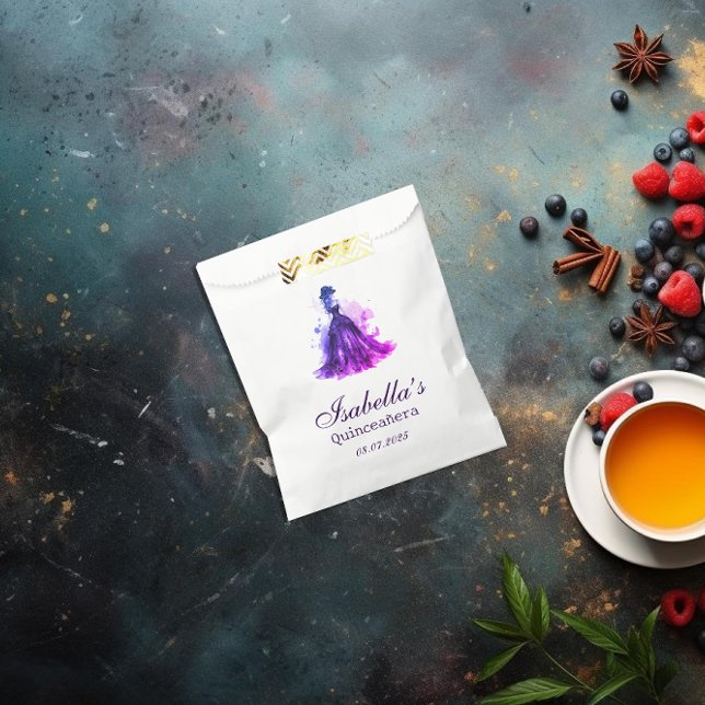 Gothic Glam Quince  Favor Bag (Our Gothic Glam Quinceañera Favor bag offers the perfect blend of elegance and modern flair.)