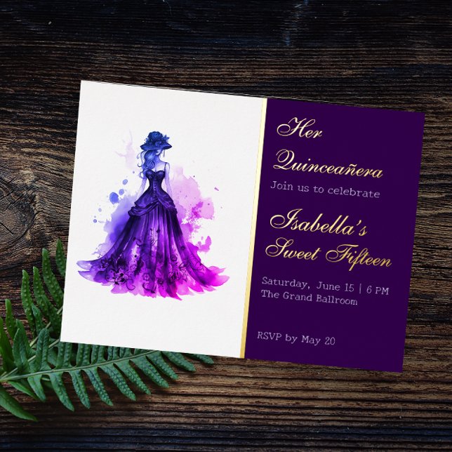Gothic Glam Quince  Foil Invitation Postcard (Creator Uploaded)
