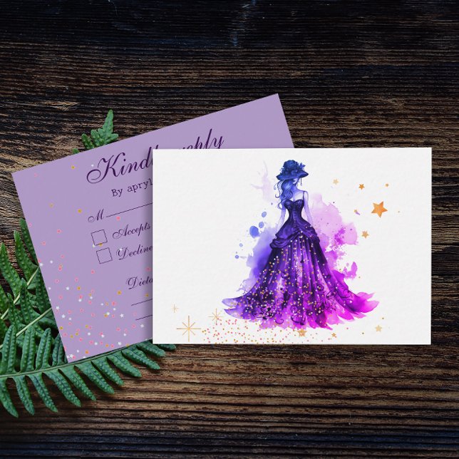 Gothic Glam Quince  purple enclosure card (Creator Uploaded)