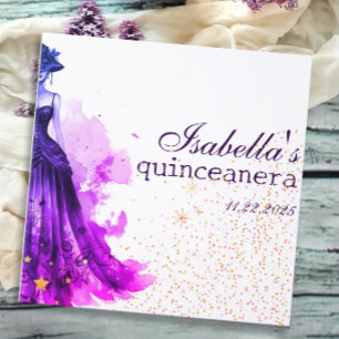 Gothic Glam Quince purple Guest Book