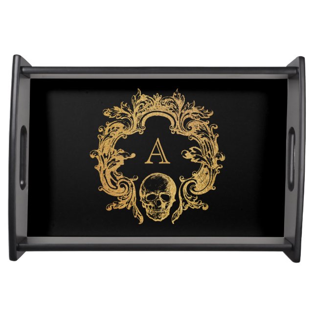 Gothic Glam | Serving Tray | Black (Front)