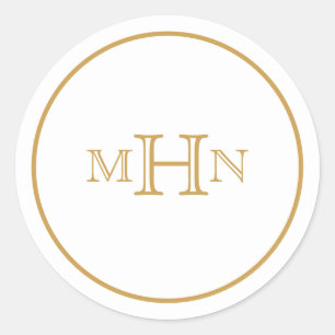 Gothic Glam   Stickers   Monogram   White