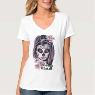 Gothic glam sugar skull woman T-Shirt