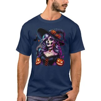 Gothic Glamour Witch Girls T-Shirt