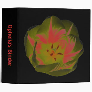Gothic Gloomy Red Tulip Custom Binder