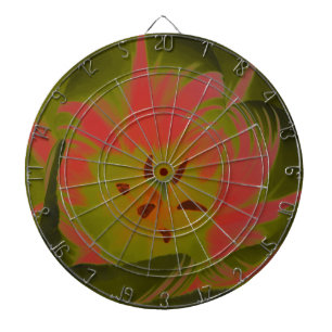 Gothic Gloomy Red Tulip Dart Board