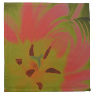 Gothic Gloomy Red Tulip Napkin