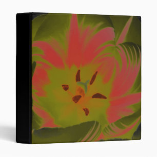 Gothic Gloomy Red Tulip Photograph Album 3 Ring Binder