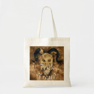 Gothic Goat Halloween Trick Or Treat Tote Bag