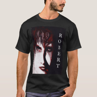 Gothic God Post Punk Goth Music Man Portrait Art T-Shirt