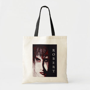 Gothic God Post Punk Goth Music Man Portrait Art Tote Bag
