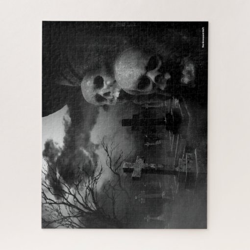 Gothic Graveyard - The Graveyard Shift Jigsaw Puzzle | Zazzle