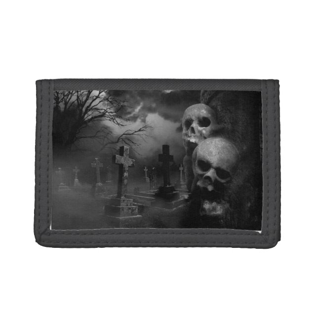 Gothic Graveyard - The Graveyard Shift Tri-fold Wallet (Front)