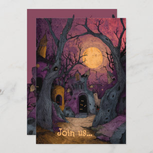Gothic Graveyard Tim Burton-Inspired Invitation
