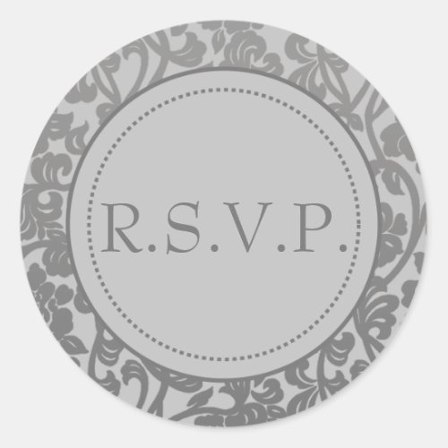 Gothic Grey   Flourish Envelope Seals