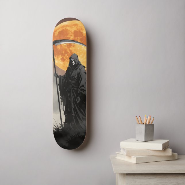 Gothic Grim Reaper Skateboard (Wall Art)
