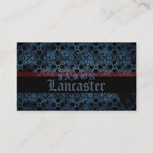 Customizable Gothic Grunge Medieval Business Card Template