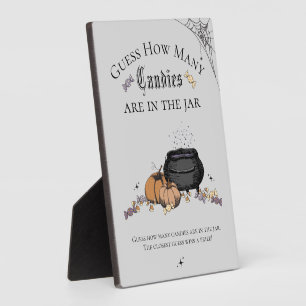Gothic Guess How Many Candies Baby Shower Game Plaque