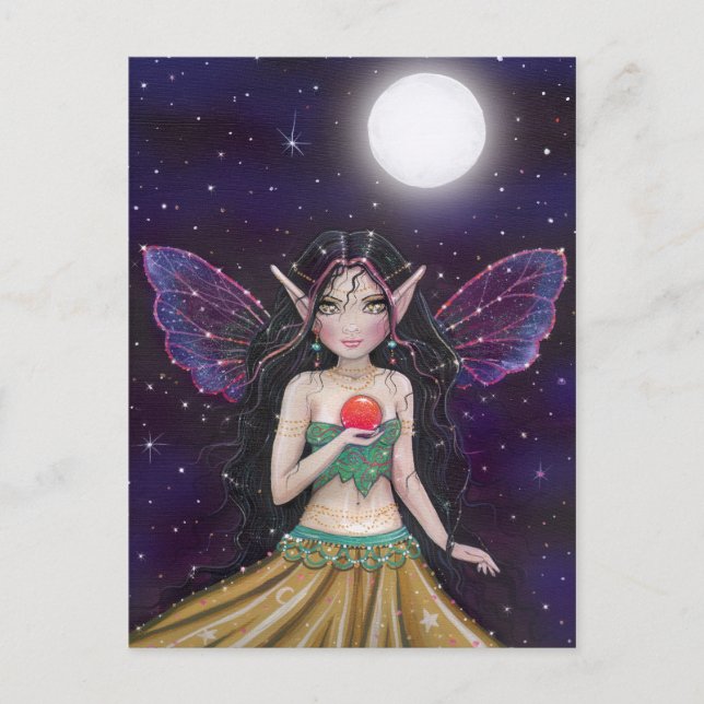 Gothic Gypsy Fairy Postcard by Molly Harrison (Front)