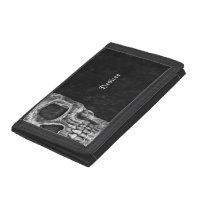 Gothic Half Skull Cool Black And White Grunge