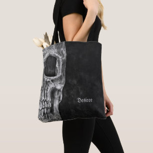 Pastel Goth Tote Bag Halloween Cute Cartoon Dark Spooky 