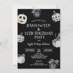 Gothic Halloween, Black Pumpkins Birthday Party Invitation<br><div class="desc">Our Not-so-Little BOO is turning <any age="">!

A gothic invitation featuring Halloween pumpkins in watercolor - a perfect design to celebrate the occasion. </any></div>