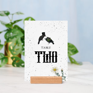 Gothic Halloween Black Roses Crows Wedding Holder