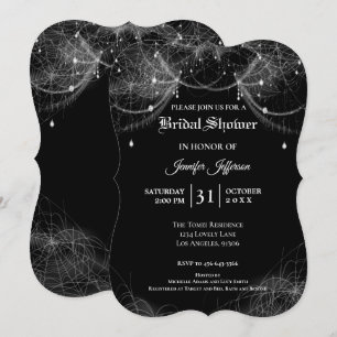 Gothic Halloween Bridal Shower Invitation