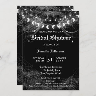 Gothic Halloween Bridal Shower Invitation