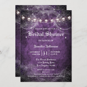 Gothic Halloween Bridal Shower Invitation