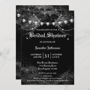 Gothic Halloween Bridal Shower Invitation