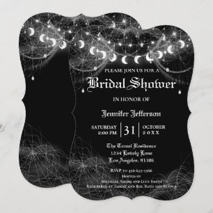 Gothic Halloween Bridal Shower Invitation