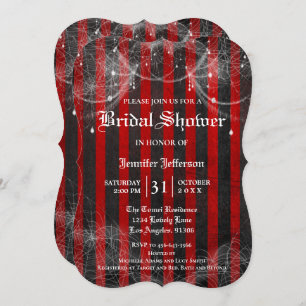 Gothic Halloween Bridal Shower Invitation